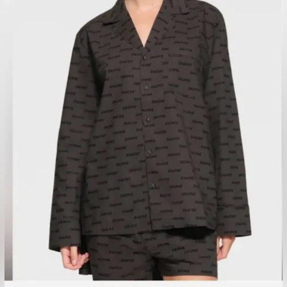 NWT Skims Spa Button Up Sleep Top size S - Picture 2 of 7